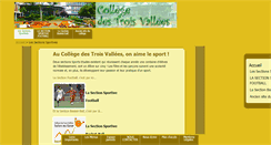 Desktop Screenshot of clg-troisvallees.ac-toulouse.fr